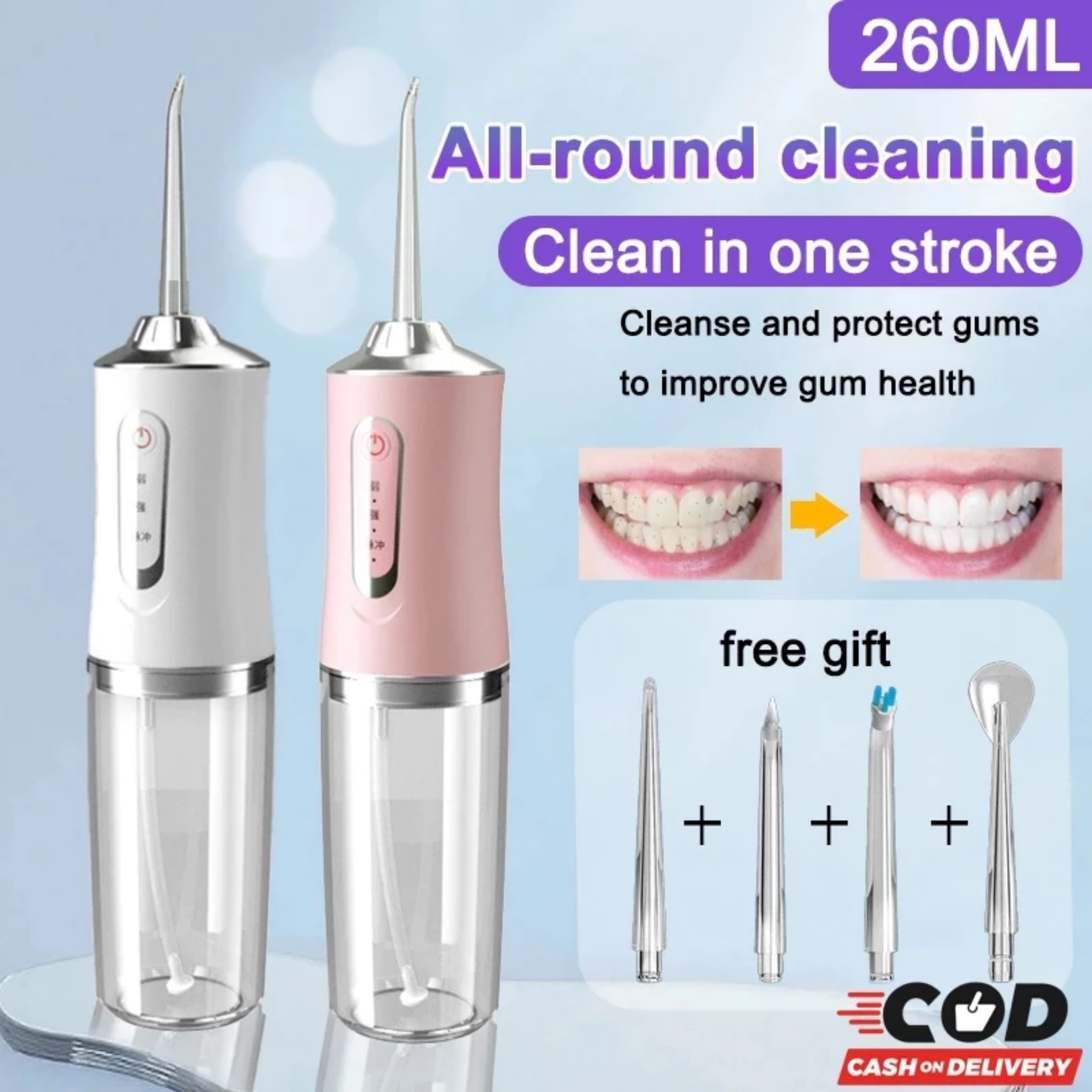 𝐔𝐥𝐭𝐫𝐚𝐬𝐨𝐧𝐢𝐜™ Water Dental Flosser