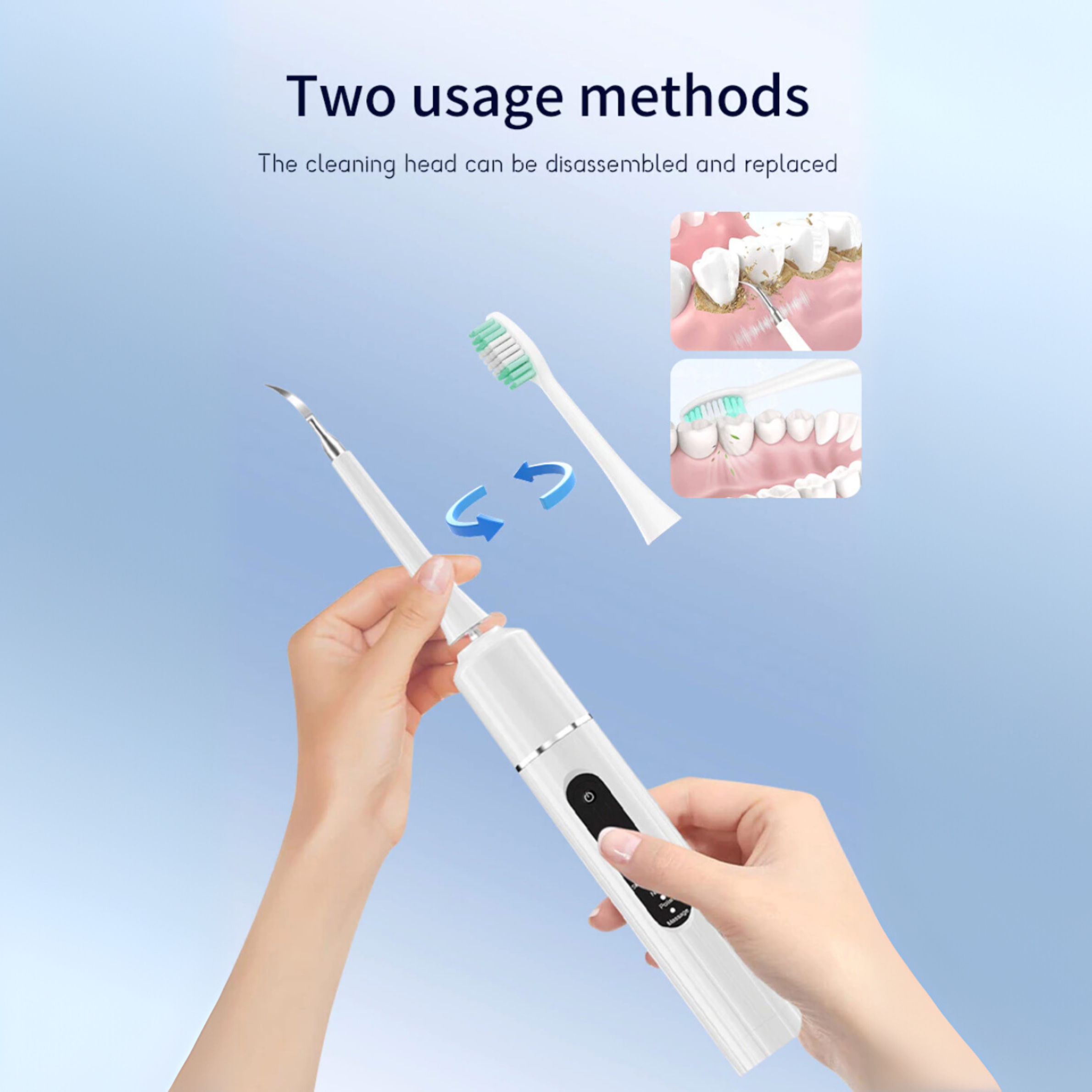 𝐃𝐞𝐧𝐭𝐢𝐪𝐮𝐞™ 6 in 1 Portable Electric Toothbrush